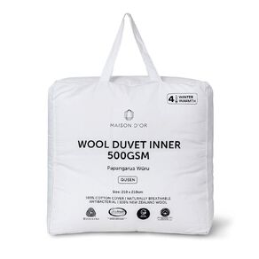 Maison d'Or NZ Wool Duvet Inner White Queen