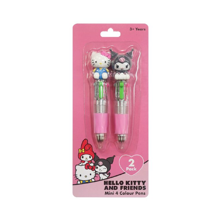 Hello Kitty 4 Colour Pens 2 Pack, , hi-res