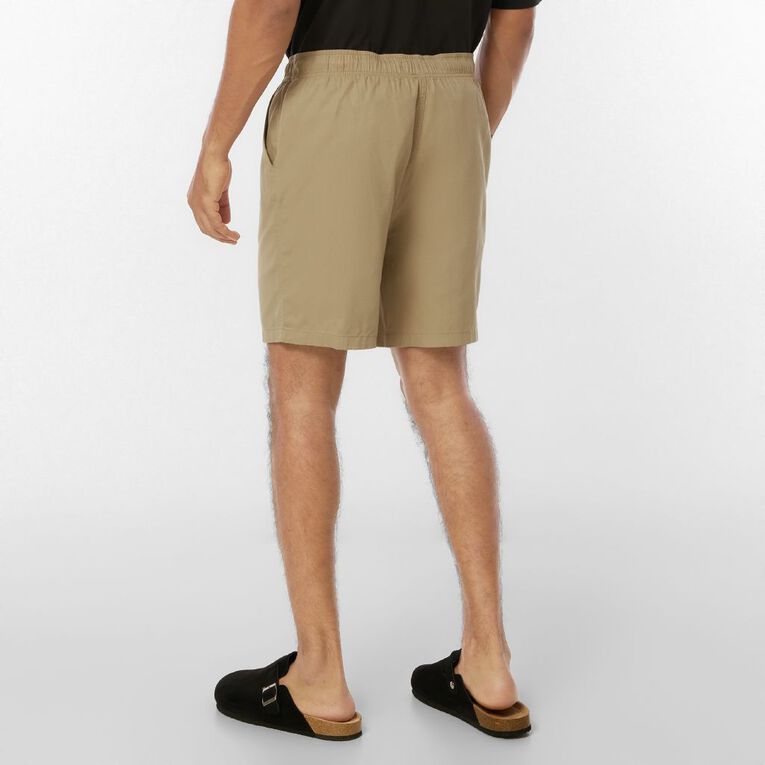 H&H Men's Woven Shorts, Brown Mid, hi-res