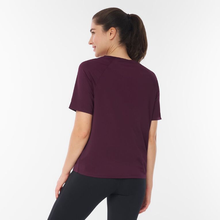 Active Intent Women's Boxy Mesh Tee, Red Mid, hi-res