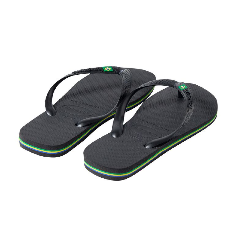 Havaianas Brasil Jandals, Black, hi-res