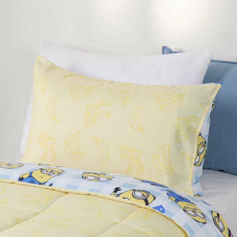 Minions Comforter Set 2-Piece Blue King Single, , hi-res