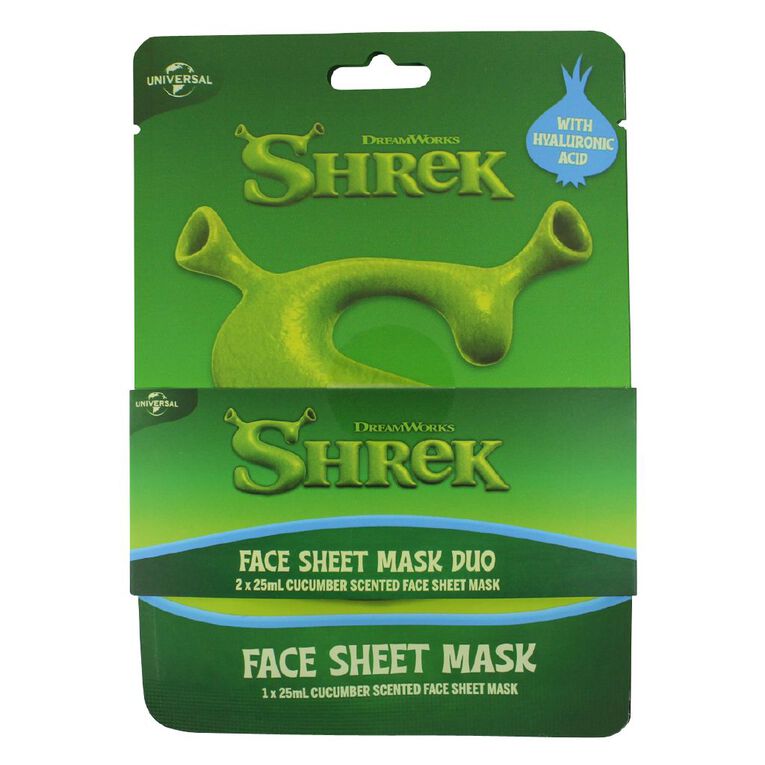 Shrek Face Sheet Mask Duo, , hi-res