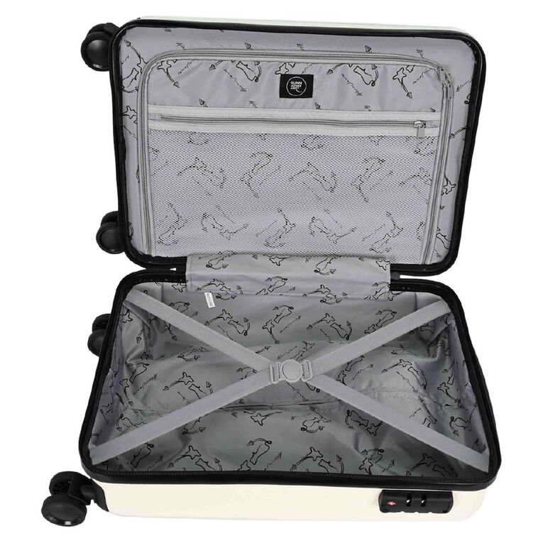 Glenn Jones 56cm Hard side Carry On Suitcase Love New Zealand, , hi-res