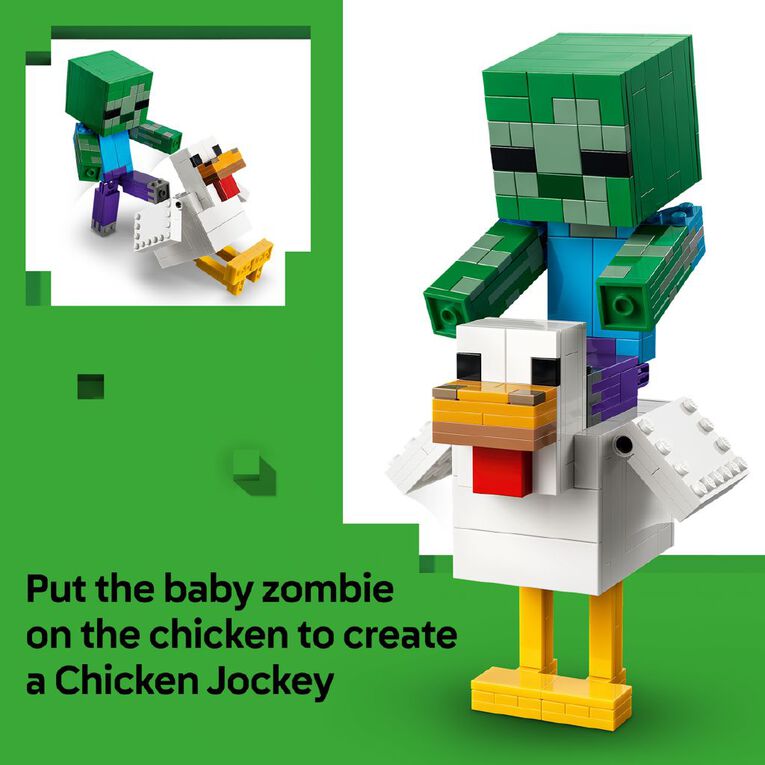 LEGO Minecraft Chicken Jockey 21582, , hi-res