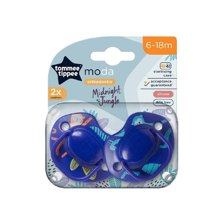 Tommee Tippee 6-18 Months Closer To Nature Silicon Soother 2 Pack, , hi-res