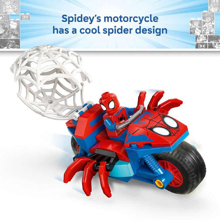 LEGO Spider-Man On His Motorcycle vs Rhino 11206, , hi-res