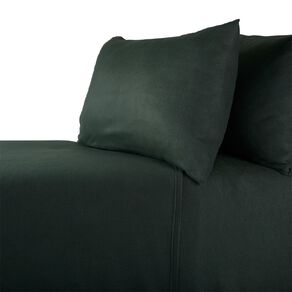 Living & Co Polar Flannel Sheet Set Green Single