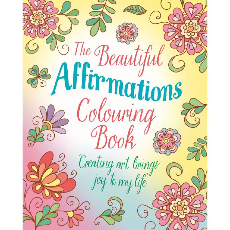 The Beautiful Affirmations Colouring Book, , hi-res