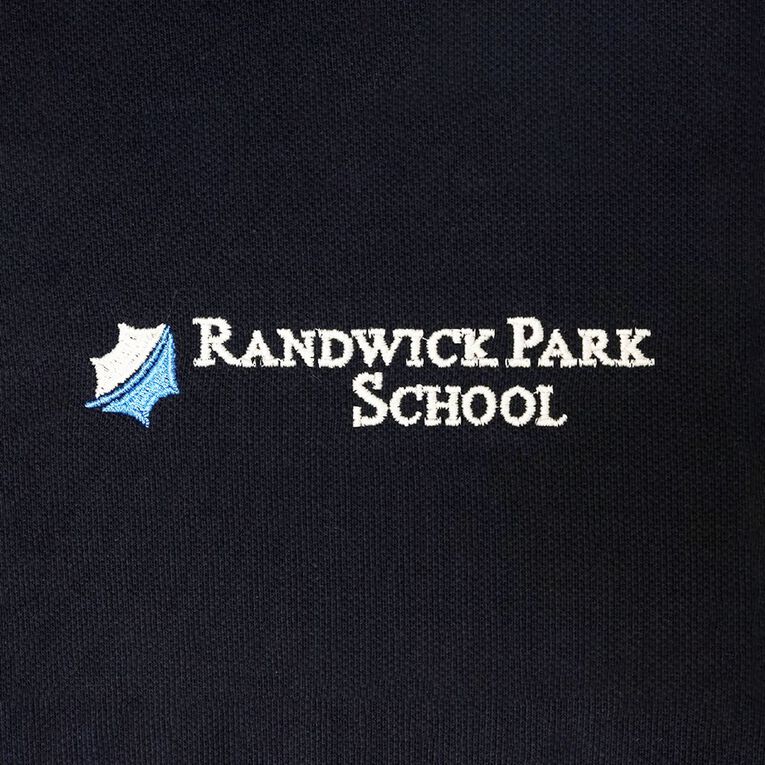 Schooltex Randwick Park Short Sleeve Polo With Embroidery, Navy, hi-res