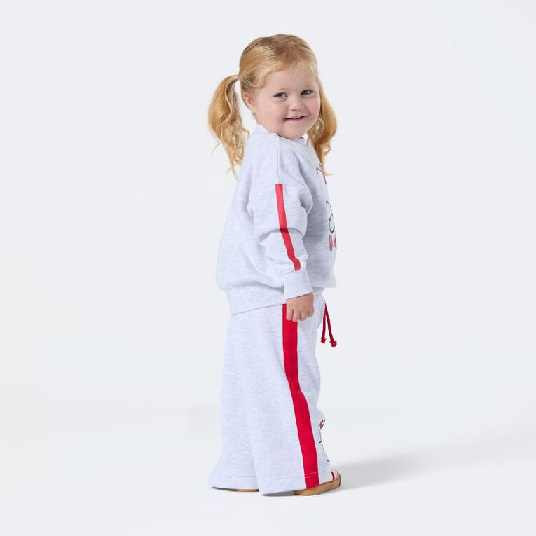 Hello Kitty Toddler Wide Leg Trackpants, Grey Light, hi-res