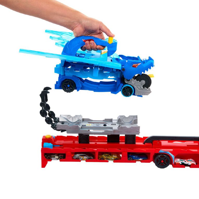 Hot Wheels City Ultimate Dual Dragon Hauler The Warehouse