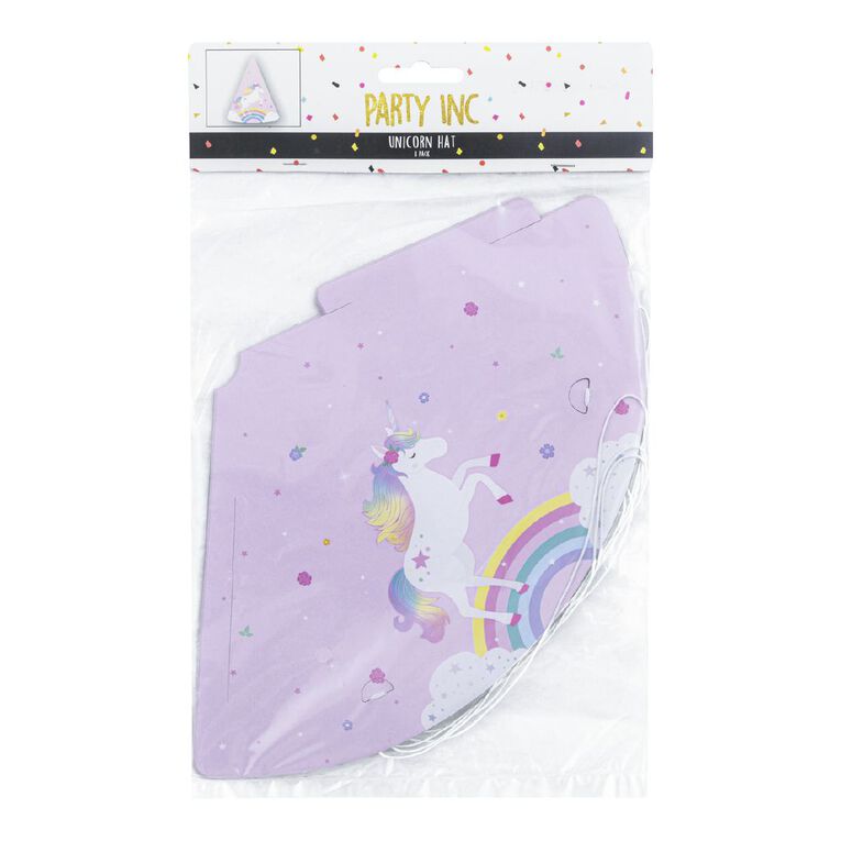 Party Inc Unicorn Hat 8 Pack, , hi-res