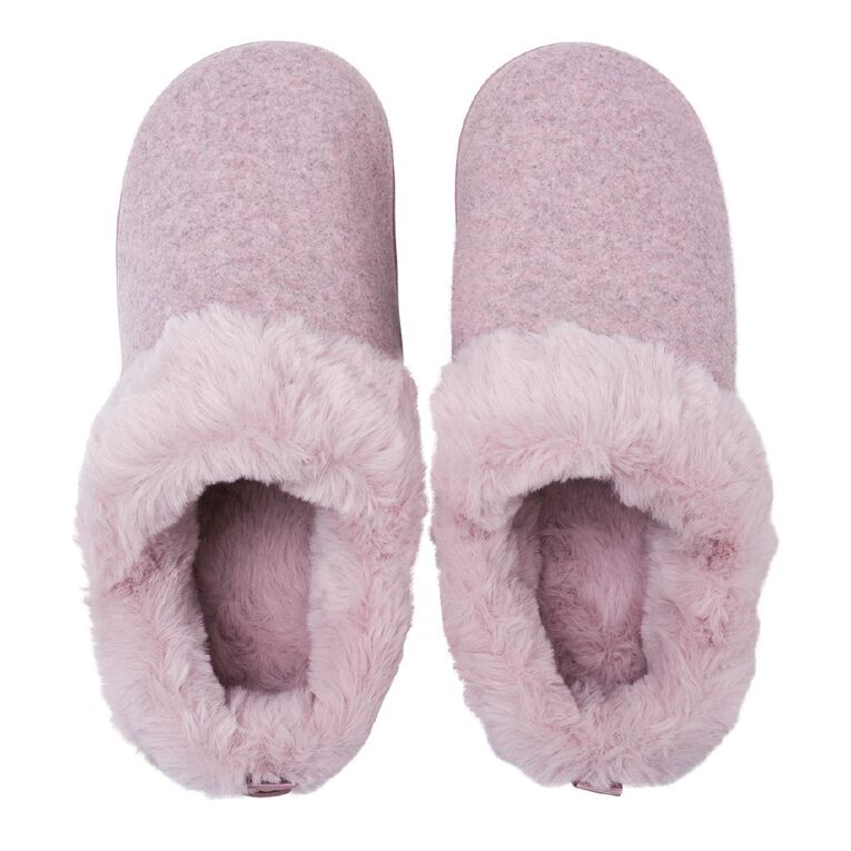 H&H Women's Recycled Memory Slippers, Pink Dark, hi-res