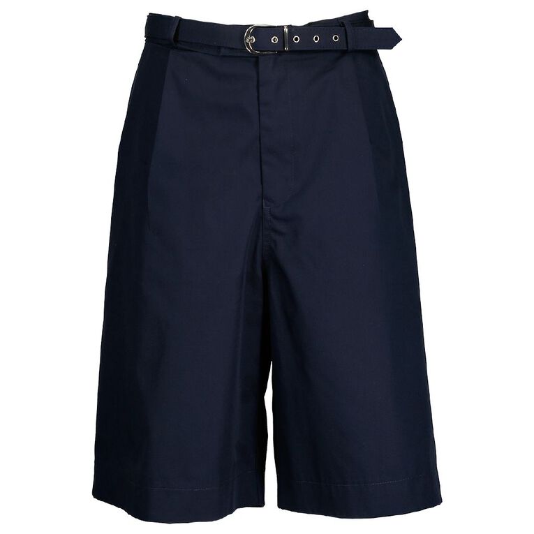 Schooltex Kids' Poplin School Shorts, Navy, hi-res