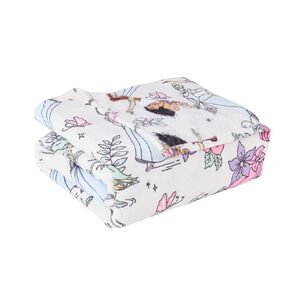 Disney Princess Coral Fleece Throw Multi-Coloured 127cm x 152cm