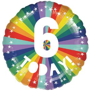 Anagram 45cm Standard Candy Rainbow 6 Today Balloon