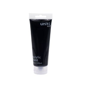 Uniti Acrylic Paint Black 120ml