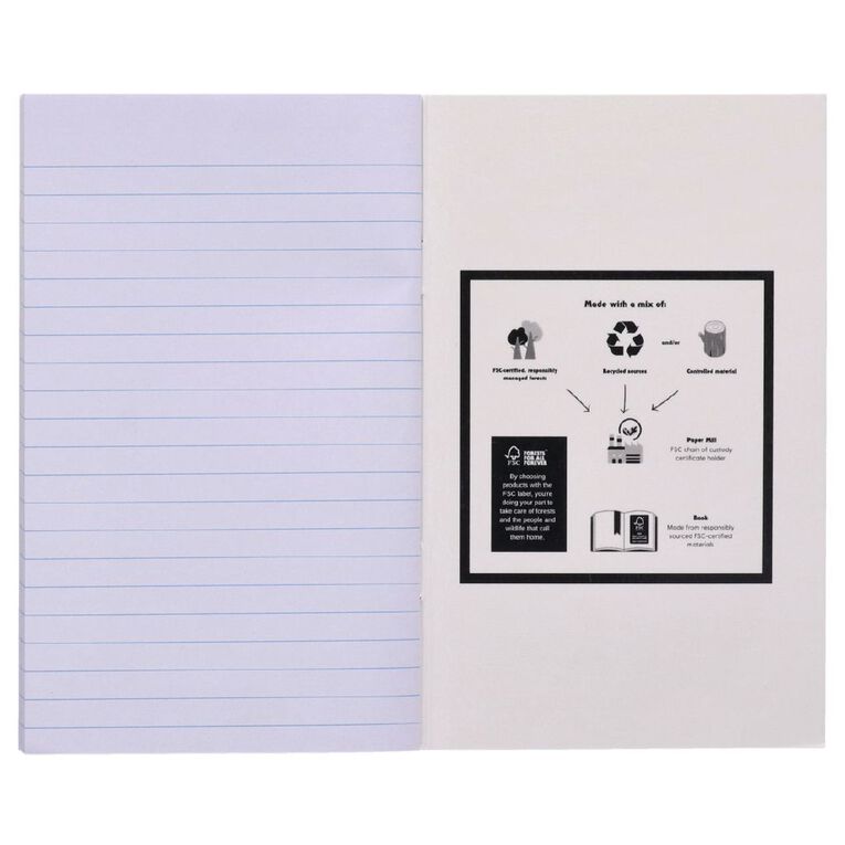 WS Notebook 3B1 Plus 7mm Ruled 32 Leaf Red, , hi-res