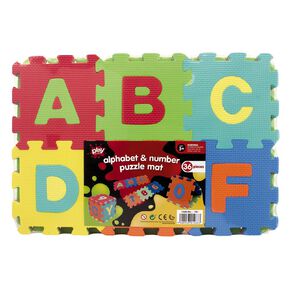 Play Studio Alphabet and Number Puzzle EVA Mat 36 Pieces
