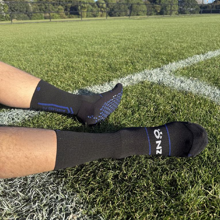 ONZ Auckland FC Grip Socks Black Small, Black, hi-res