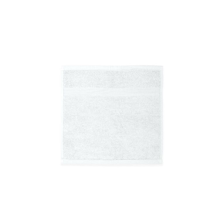 Living & Co Plush Plain Face Towel White, , hi-res