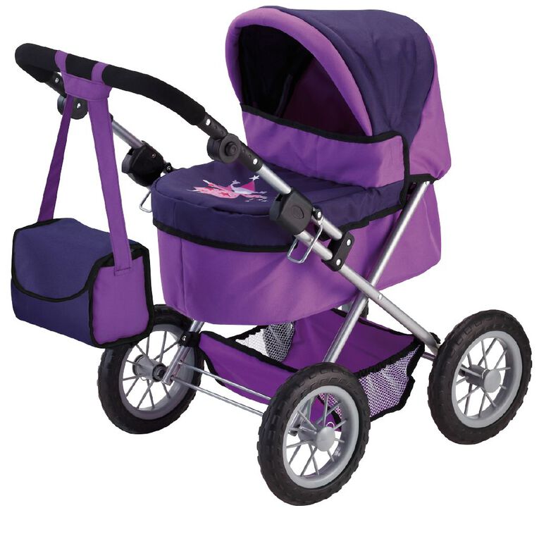 Bayer Dolls Pram Trendy Purple Mid, , hi-res