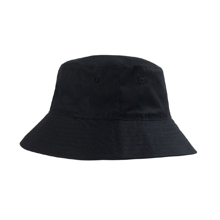 Young Original Kids' Plain Bucket Hat, Black, hi-res
