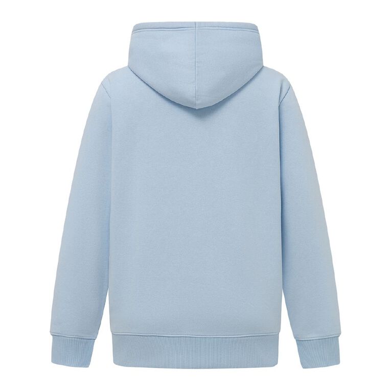 H&H Women's Zip-Thru Washed Hoodie, Blue, hi-res