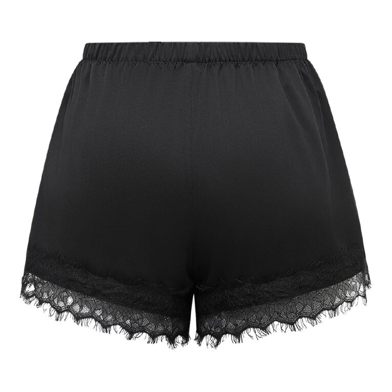 BRDRLESS Aster Lace Mini Shorts, Black, hi-res