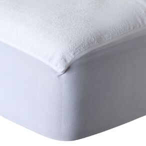 Living & Co Mattress Protector Terry White Queen