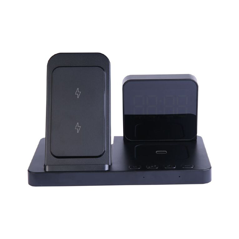 Tech.Inc 2in1 Magnetic Wireless Charger With Clock TIWA1233A, , hi-res