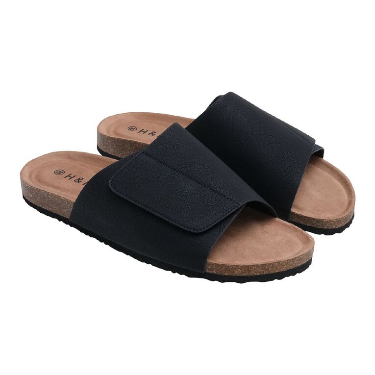 H&H Men's Miles Sandals, Black, hi-res
