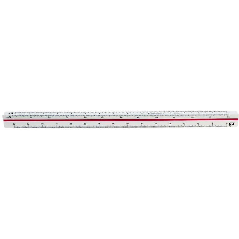 Standardgraph 9410 Tri Scale Ruler Engineer Clear, , hi-res