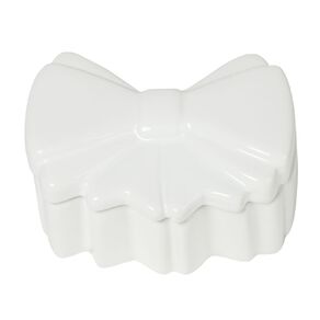 Living & Co Ceramic Bow Trinket Box