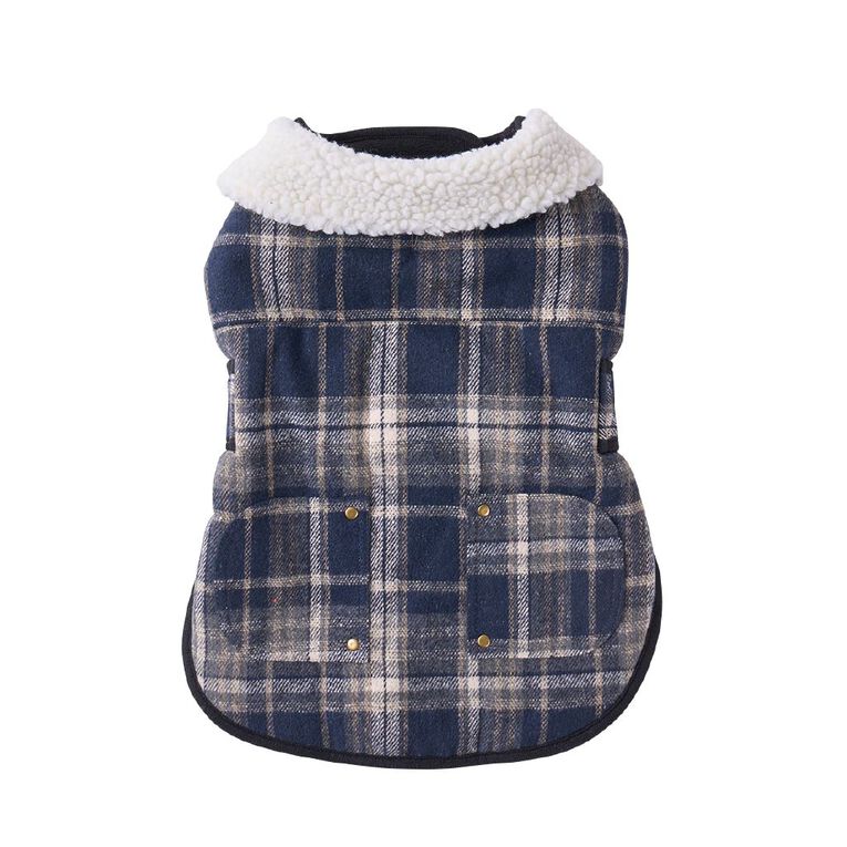 Petzone Check Jacket Blue Medium, , hi-res