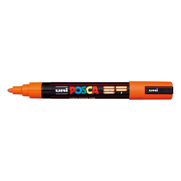 Uni Posca Marker 1.8-2.5mm Medium Orange/Fluro, , hi-res