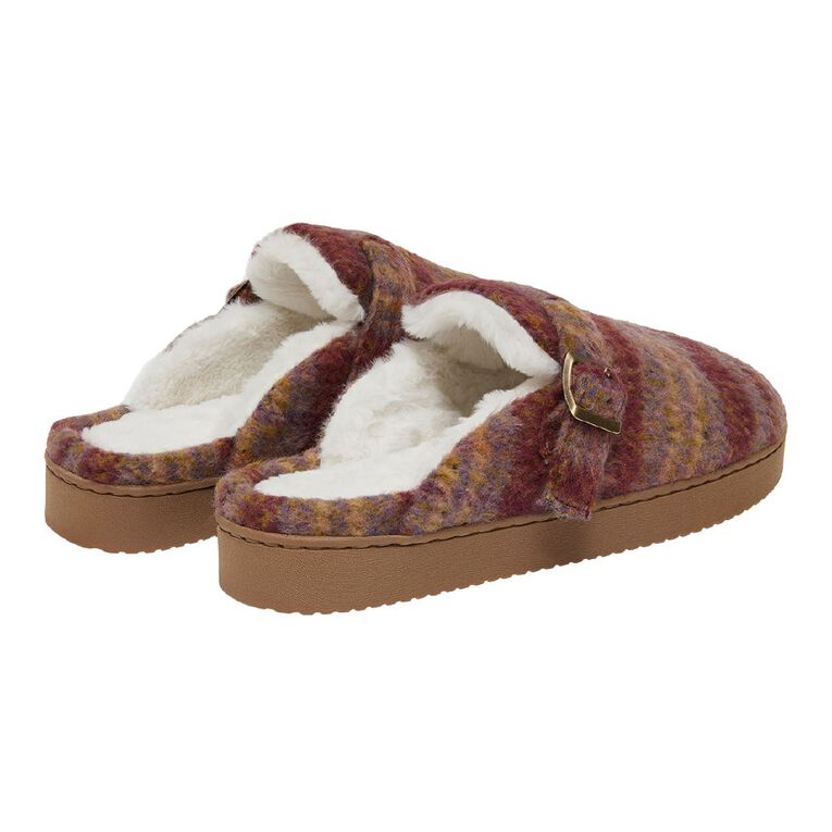 H&H Women's Beatrix Scuff Slippers, Purple, hi-res