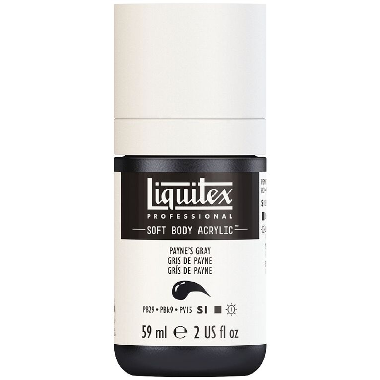 Liquitex Soft Body Acrylic 59ml Paynes Gray S1, , hi-res