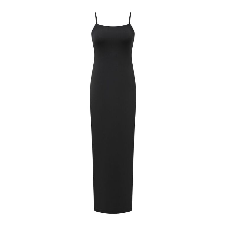 H&H Women's Sleeveless Contour Maxi Dress, Black, hi-res