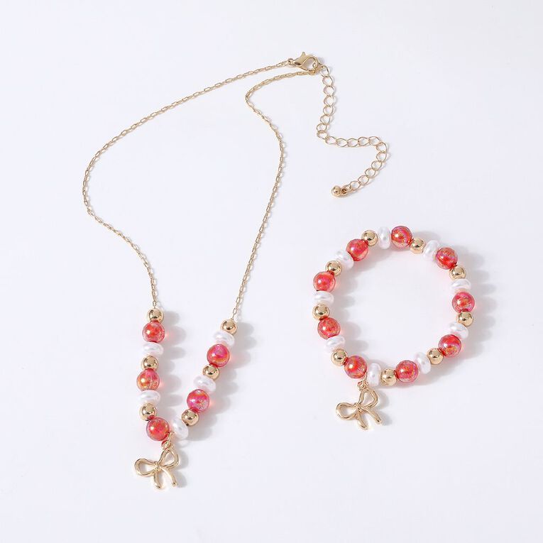 Young Original Kids' Bracelet & Necklace Set Bow, , hi-res