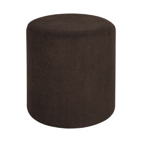 Living & Co Round Ottoman Brown
