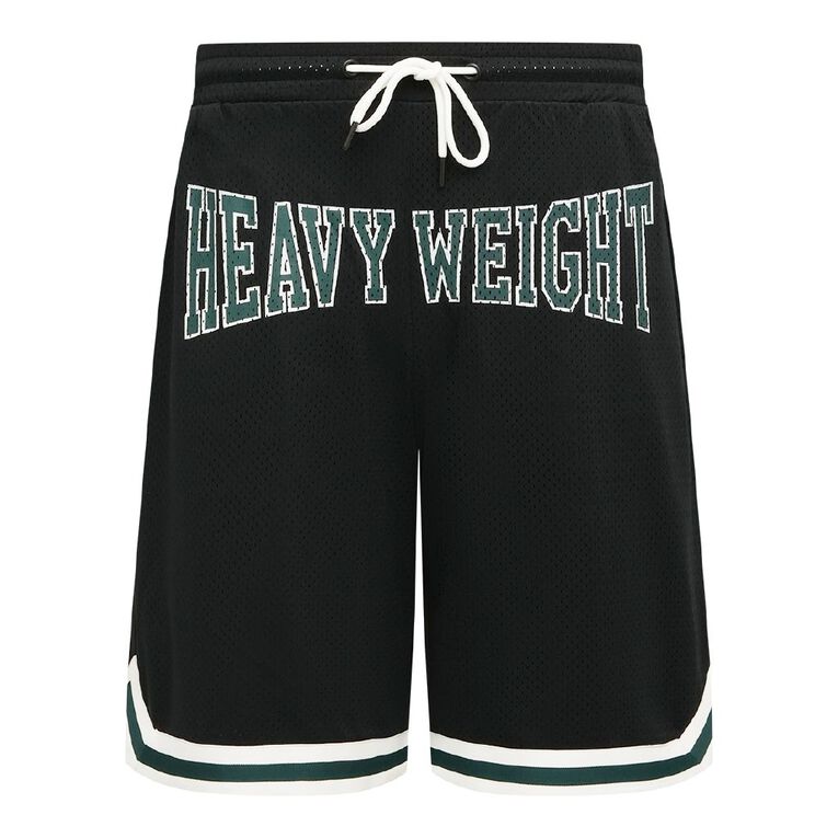 Garage Men's Baggy Basketball Shorts, Black, hi-res