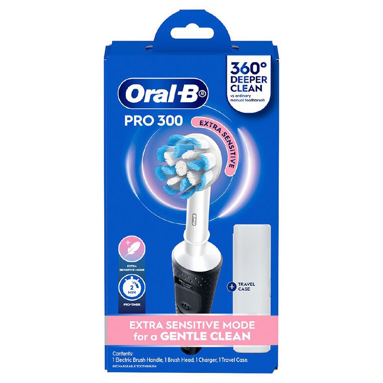 Oral-B Pro 300 Black Power Brush, , hi-res