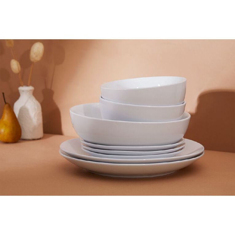 Living & Co Coupe Pasta Bowl White 22cm, , hi-res
