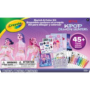 Crayola K-Pop Demon Hunters Sketch and Colour Kit