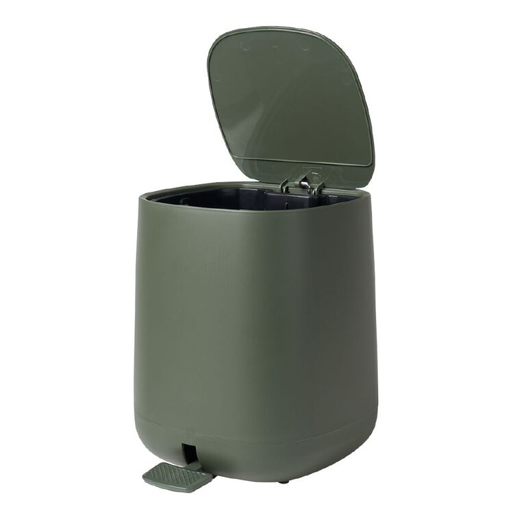 Living & Co Rubbish Bin 4L Green Dark, , hi-res