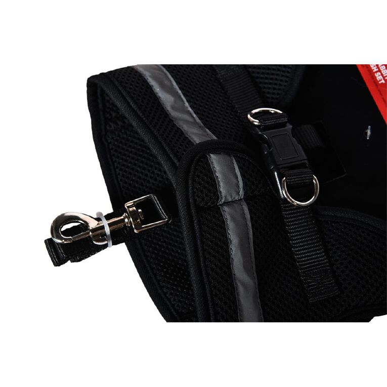 Petzone Cat/Rabbit Harness And Leash Set Black Black The Warehouse