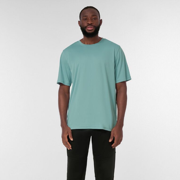 Active Intent Men's Cooldry Tee, Blue Light, hi-res