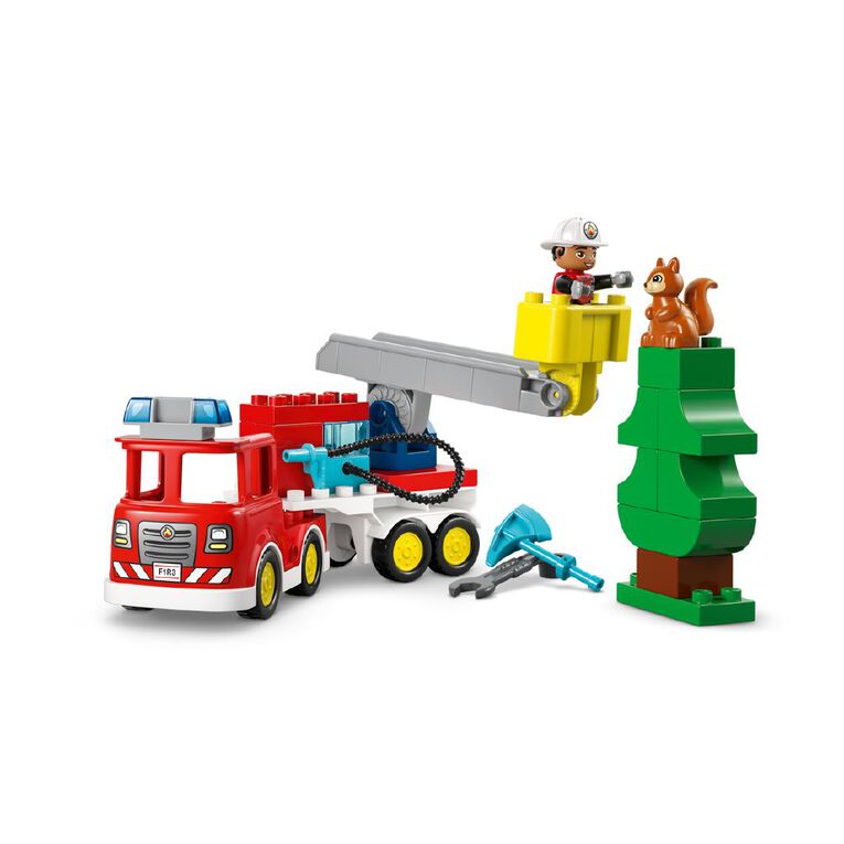LEGO DUPLO Fire Engine with Hose and Firefighter 10473, , hi-res